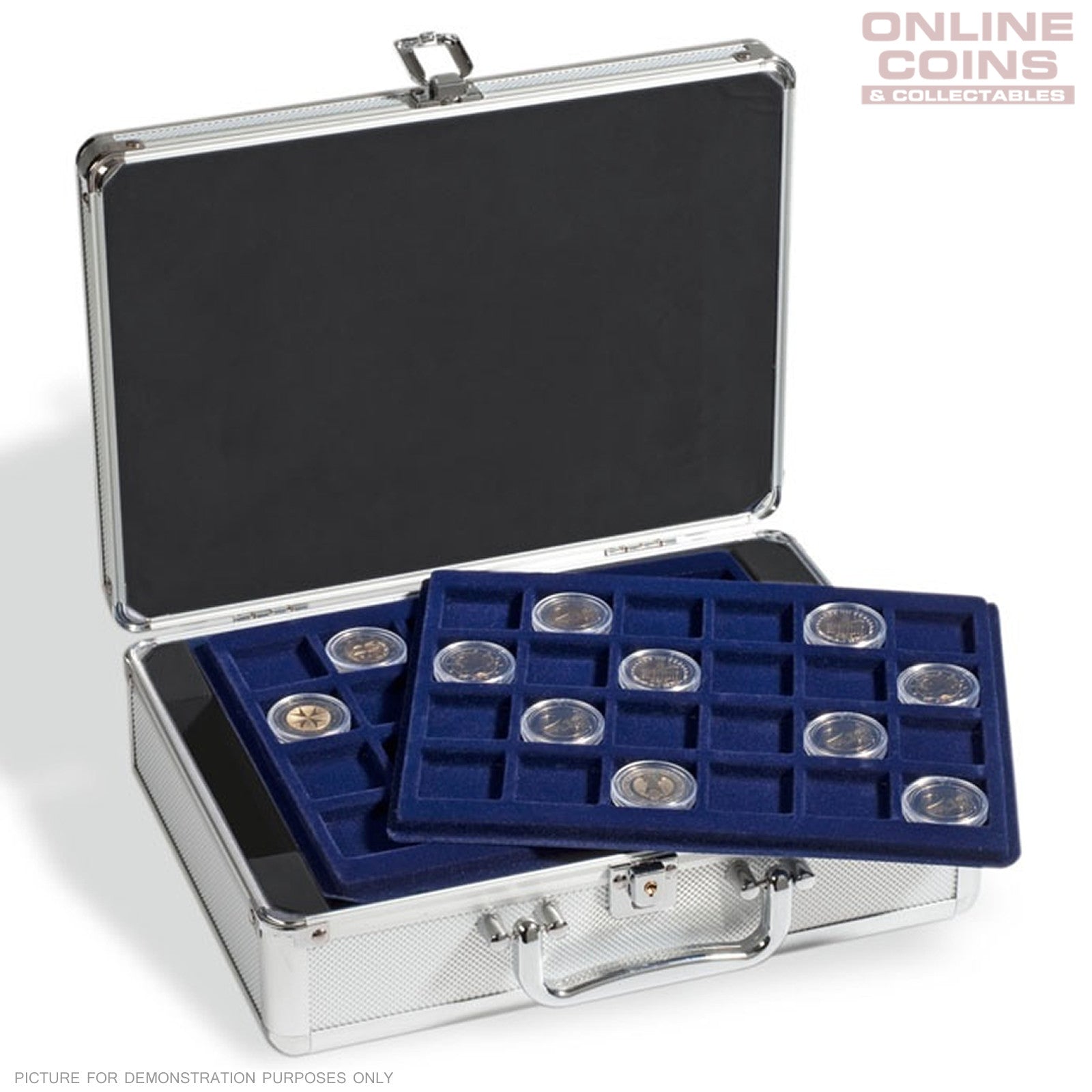 Lighthouse - Aluminium CARGO S6 Coin Case for 144 Coins up to 33 mm